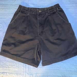 Vintage VTG Lee Pleated High Rise Navy Blue Shorts Size 8 School Girl Uniform